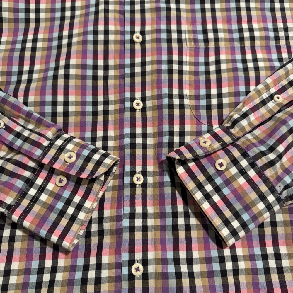 Peter Millar Polyester Button Down Shirt Multicol… - image 3